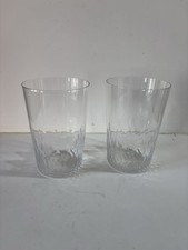 2 verres gobelet en cristal Signé BACCARAT Collection Deco