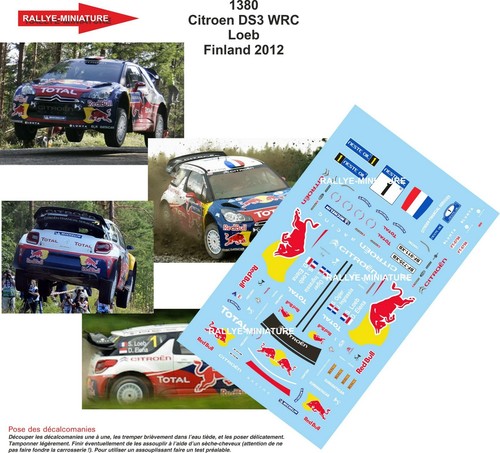Decals ref 1380 citroen - 1/24,
