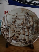 Assiette porcelaine Castelroux Signé Jean-Louis Boncoeur 