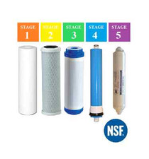 5 Stage Reverse Osmosis FULL Replacement Water Filter Kit with 50 GPD Membrane