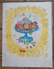 C.TERECHKOVITCH (1902-1978) lithographie originale signé daté Paris 70-72x54cm