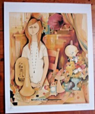 Robert VERNET-BONFORT : MUSIQUE- 65/53 CM LITHOGRAPHIE - 65/125-