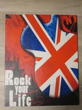 TABLEAU MOTIF ANGLETERRE LONDRES "ROCK YOUR LIFE"