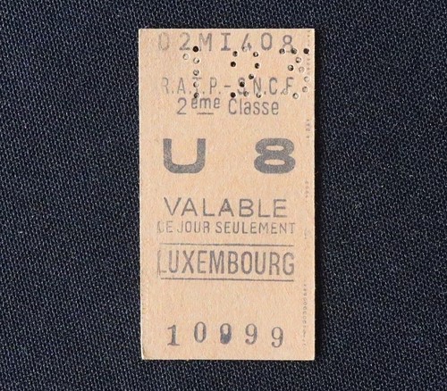 Ancien ticket paris métro - ancien,