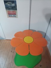 Table basse fleur acier