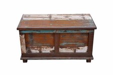 Indien Patchwork Truhe Box Kassette Einzelstück Antikholz. Luxury-Park