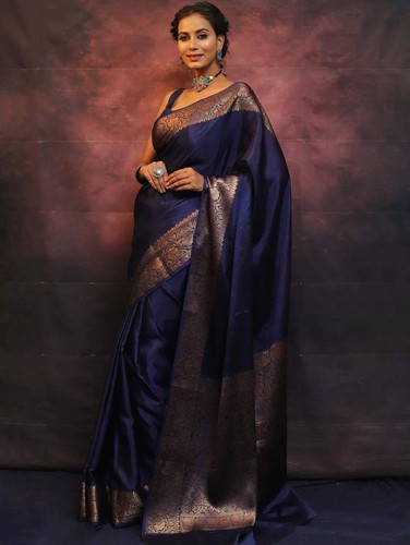 Saree soie lichi - lichi, douce