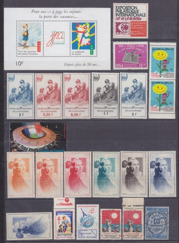 Lot vignettes de france - vignettes,