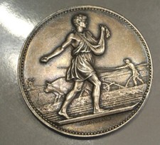 AUBE SUPERBE mèdaille ARGENT /SILVER  graveur LAGRANGE poids 38 gr RARE