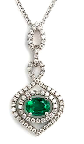 Pendentif blanc 14k - pendentif,