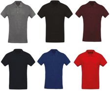 Polo Pour Homme Polo Chemise T-Shirt En Coton NEUF Manches Courtes Basique