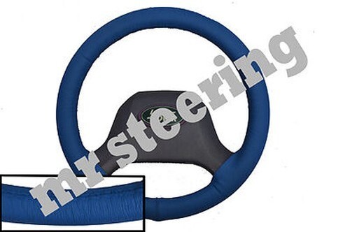 Couvre volant cuir bleu - volant, en
