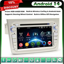 8-Core 4+64GO Android 14 CarPlay CD Autoradio DAB+ GPS Navi pour Alfa Romeo Mito