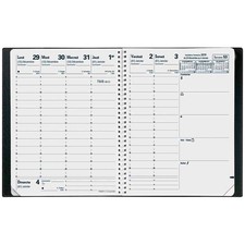 [684008Q] Quo Vadis Agenda Semainier Président Spirale + répertoire 21 x 27 cm