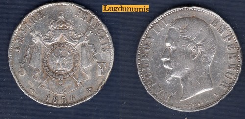 Francs napoléon iii tete - 5,