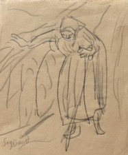 René Seyssaud - Dessin crayon - Personnage -Pv2