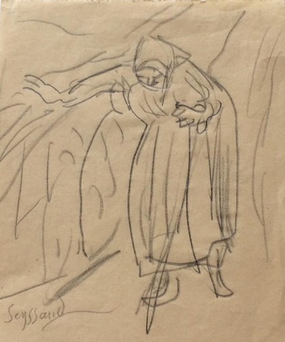 René seyssaud dessin crayon - -,