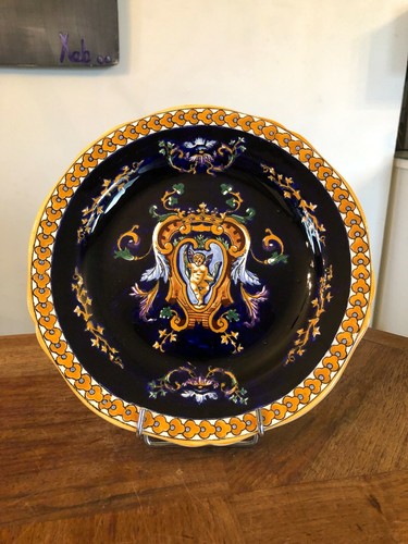 Belle assiette faience de - assiette,