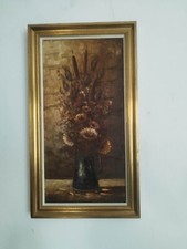 Huile sur toile BOUQUET DE FLEUR Robert MOGISSE née 1933 Art Price AKOUN