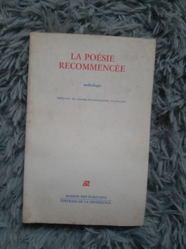 Poesie recommencee - poesie, /