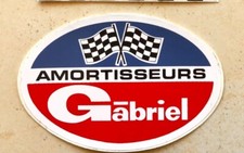autocollant ancien 1970 voiture amortisseurs GABRIEL garage rétro vintage 