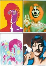 ORIGINAL BEATLES STERN POSTER SET BY RICHARD AVEDON 1967 50x70cm ON LINEN A+