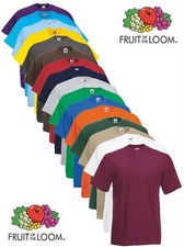 Fruit of the Loom T-Shirt Uni Pour Hommes En Cotton