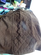 femme   38- ,daim marron  belle jupe droite ,doublée ,surpiquée neuve PARIS