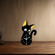Horloge de bureau chat