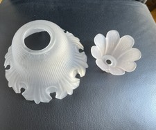 TULIPES ABAT JOUR EN VERRE ÉPAIS POUR LAMPE LUMINAIRE ET 1 PETIT MODELE