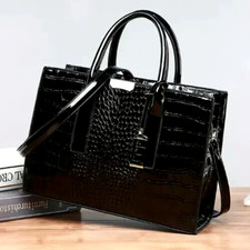 Sac Carré Crocodile Uni,Bandoulière Tendance,Travail Chic pour Femme