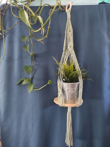 Macramé support plante