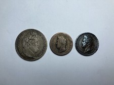 5 Francs 1840 A LOUIS PHILIPPE I Argent. Centimes 1841A. Jeton Armée Duc Orléans