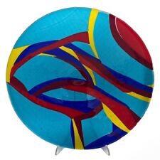 Chantal Royant - plat d'ornement / vide poche en verre (fusing) - 1993