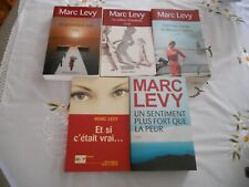 MARC  LEVY , 5 romans ,  grand format , ROBERT  LAFFONT