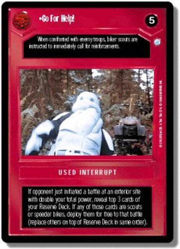 For help star wars ccg - go,