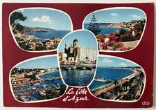 06 CPM Carte postale la cote d' Azur multivues annees 50