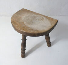 ancien banc de traite tabouret tripode en bois massif