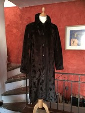 Très beau MANTEAU fausse fourrure Marron effet moiré "ETAM" – T 42*