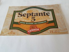 Etiquette bière SEPTANTE 5