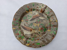 GIEN SERVICE RAMBOUILLET FRENCH DINNER PLATE  WOODCOCK HUNTING SCENE