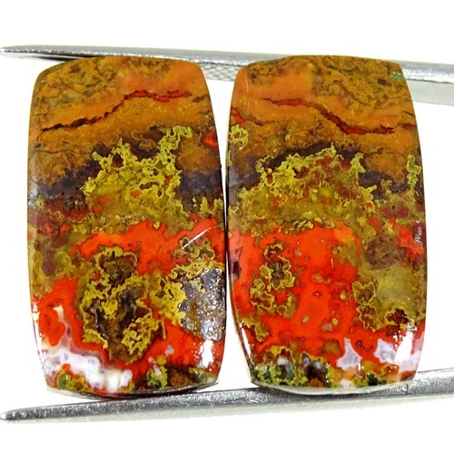 Paire naturelle agate sillon - naturelle,
