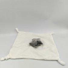 Doudou plat carré blanc étoile grise PREMAMAN - 30911