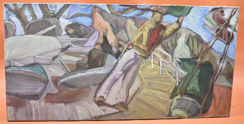 Peinture huile sur toile - peinture,