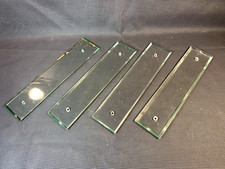 Lot de 4 anciennes plaque de propreté de porte en verre vintage