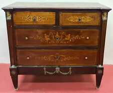 COMMODE EN BOIS D'ACAJOU. EST. EMPIRE. EPOQUE NAPOLEON III. XIXÈME SIÈCLE.