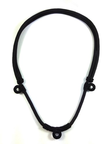 Necklace black rope - necklace, 3
