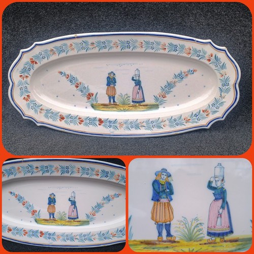 Très grand plat quimper - plat,