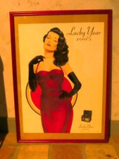Affiche pin up lucky strike lucky year 1995