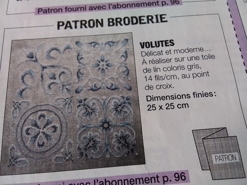 Patron mode travaux grille - patron,